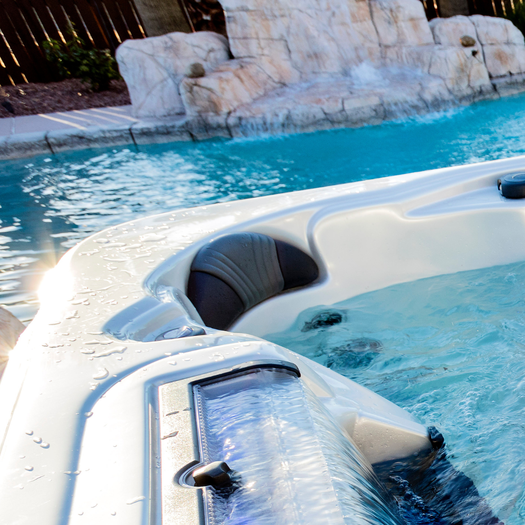 Artesian® Island Lounge Charcoal Grey Headrest