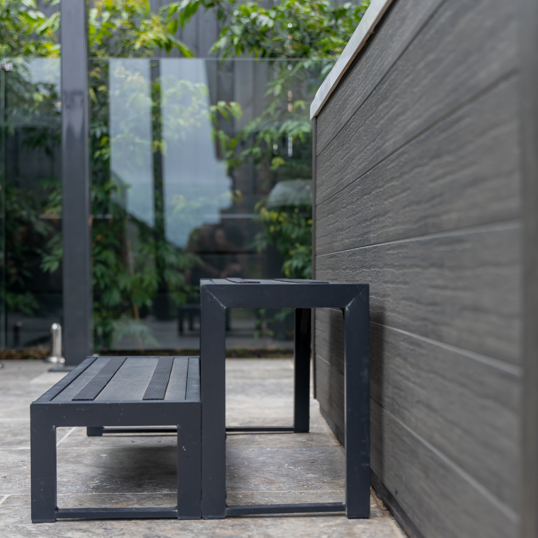 Artesian Modular Aluminium Steps Black