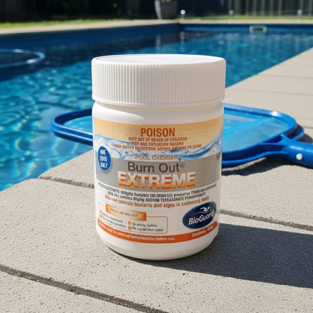 BioGuard Burn Out Extreme 600g for solving chlorine demand issues