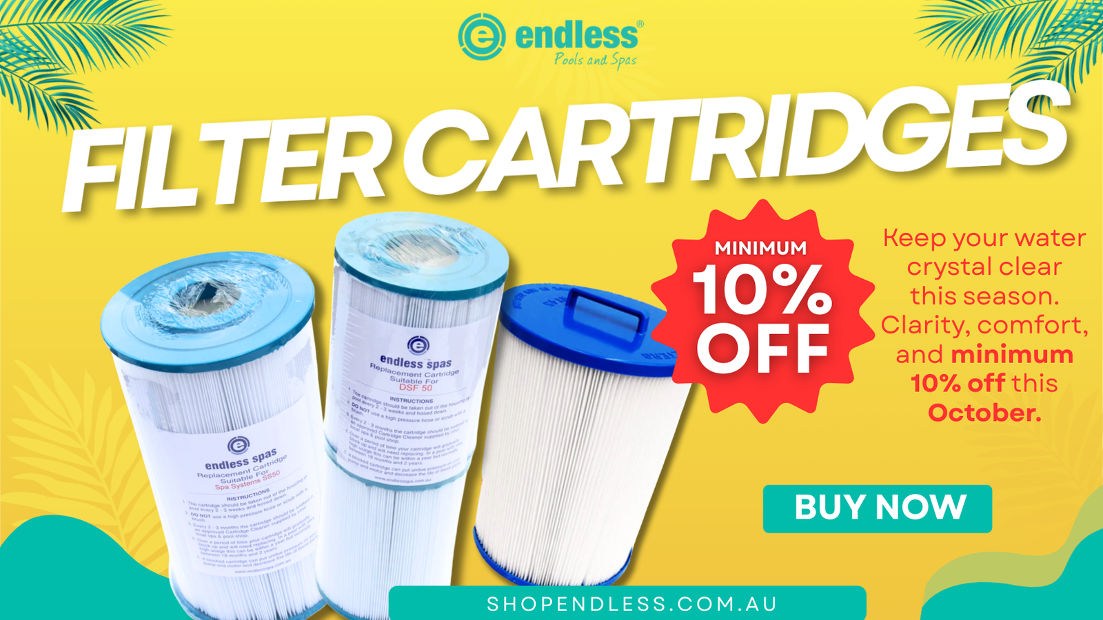 October Refresh: Enjoy 10% Off All Filter Cartridges!