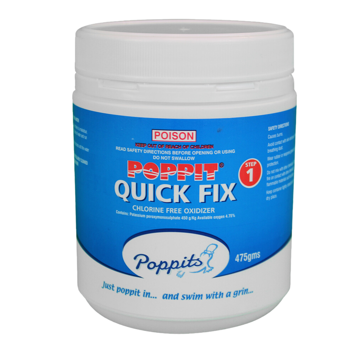 Poppits Quick Fix chlorine-free spa and pool oxidiser