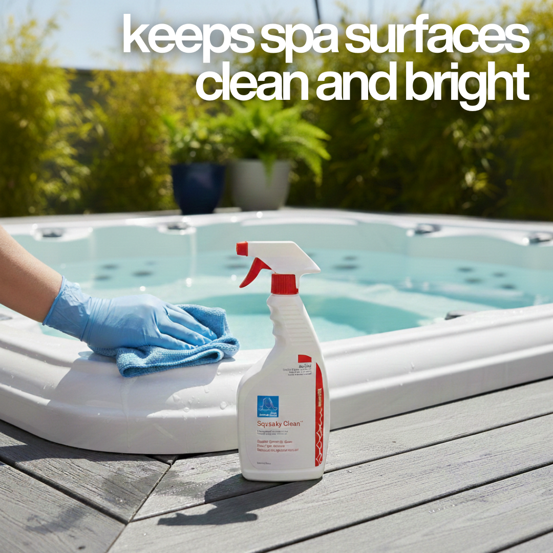 cleaner for hot tub shell 